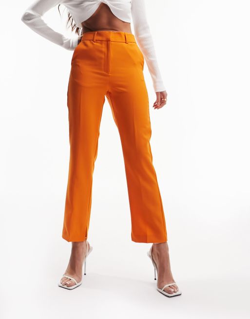 ASOS DESIGN – Oranga cigarett-byxor med smal passform, 4 av 5