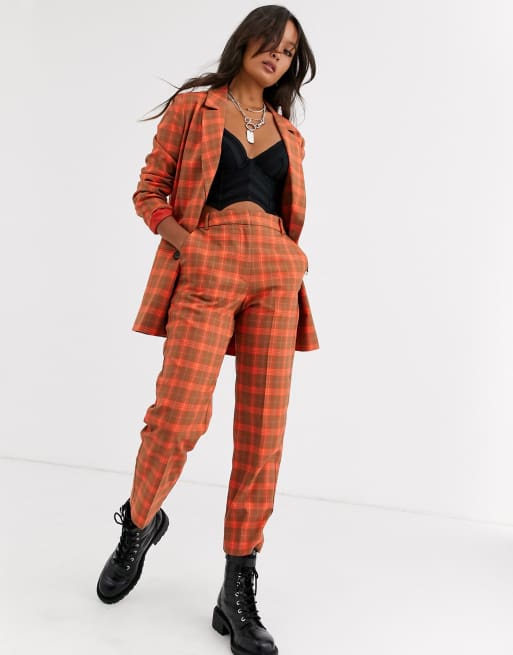 Asos hot sale check suit