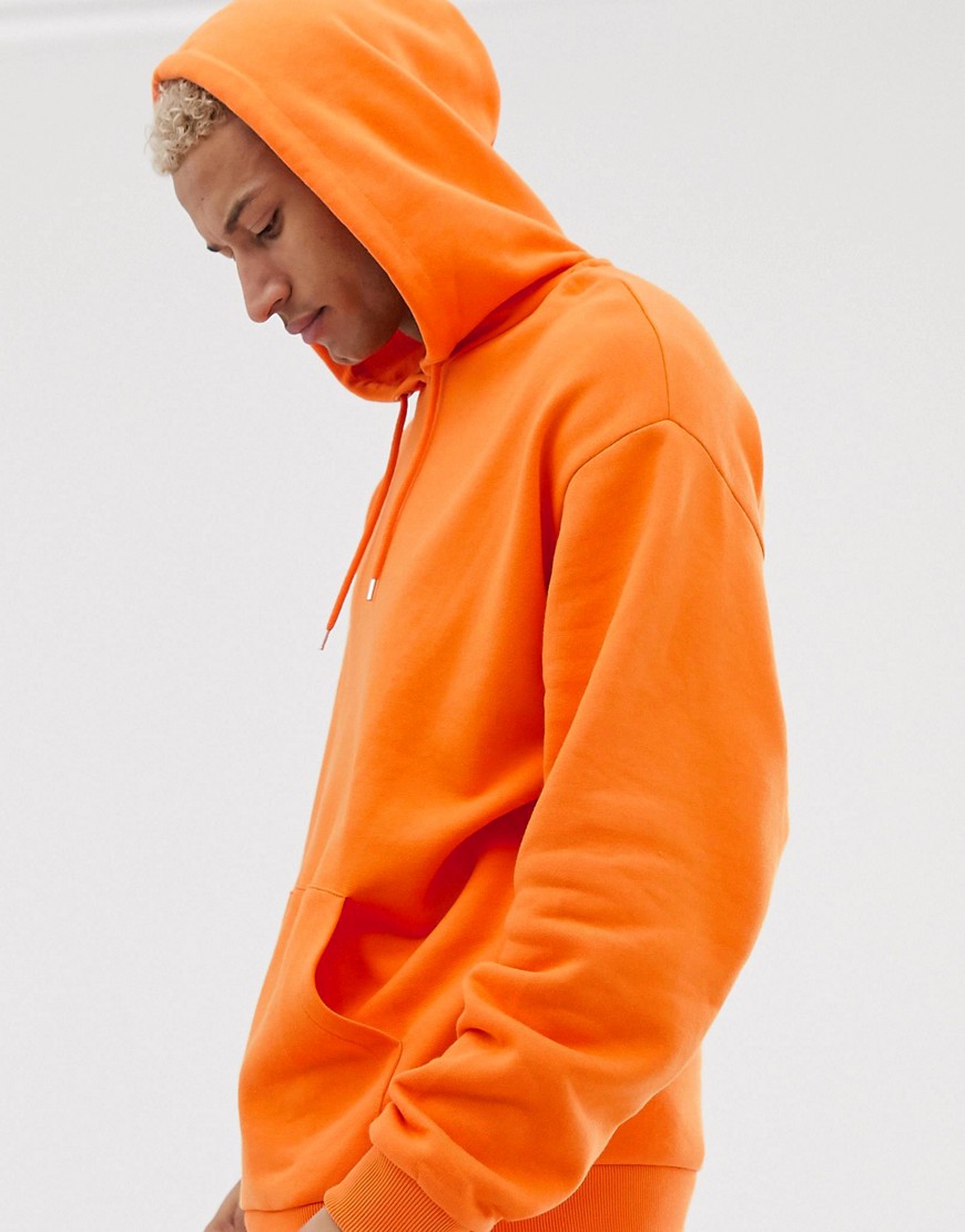 ASOS DESIGN – Orange huvtröja i oversize-modell
