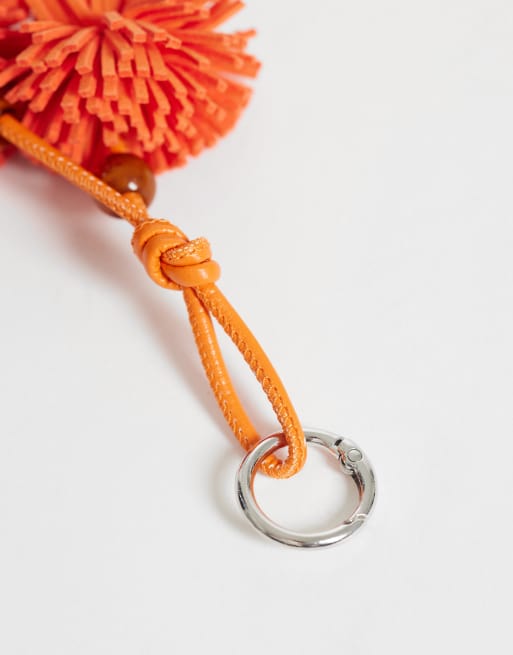 ASOS DESIGN – Orange väsksmycke med tofsar, 2 av 3