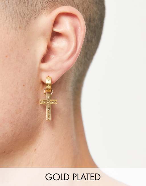 Borchie CZ Da 6 Mm. Orecchini A Bottone In Oro Placcato In Argento Sterling - Italia - Foto 4