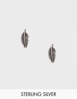Orecchini a bottone personalizzati in argento sterling a forma di pinguino - Italia