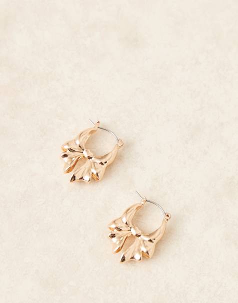 ASOS DESIGN - Orecchini dorati con dettagli a forma di fiocchi - view 1