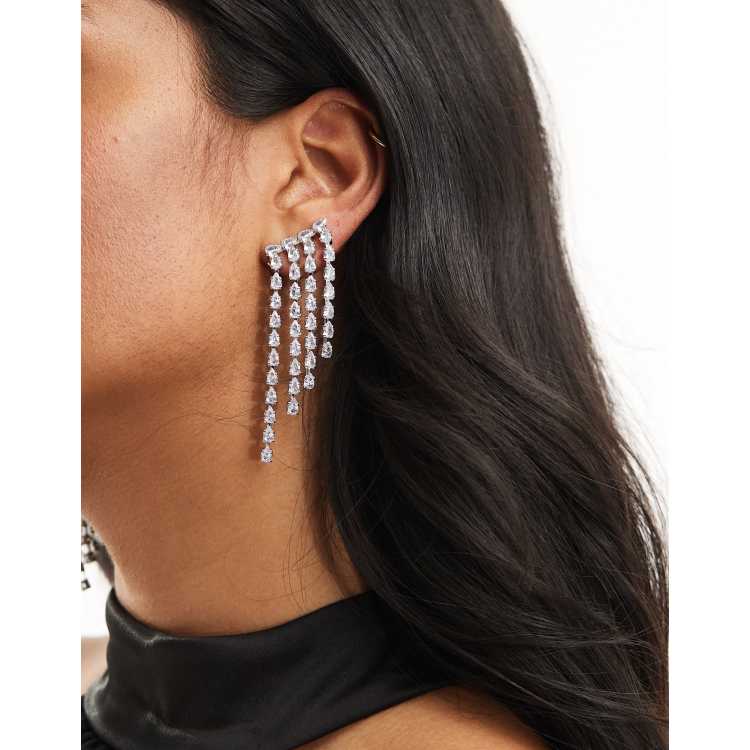 AD Beads Orecchini Pendenti Con Nappe 3 Strati E Cristalli – Fatti A Mano, Stile Bohemien, Leggeri, Vari Colori