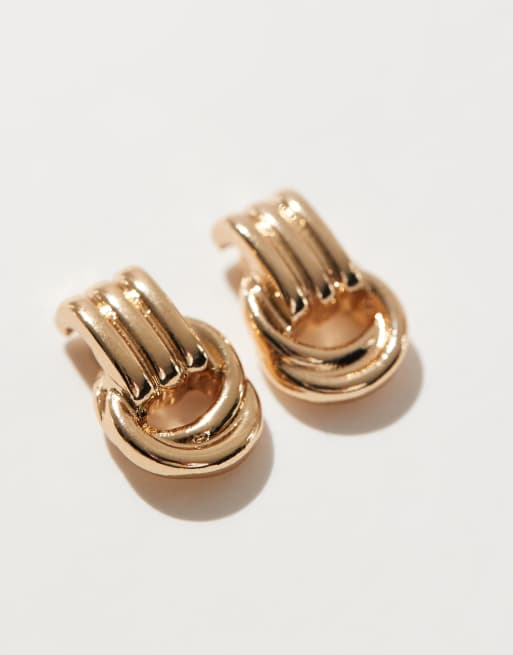 ASOS DESIGN - Orecchini piccoli a batacchio tonalità oro, 2 di 3