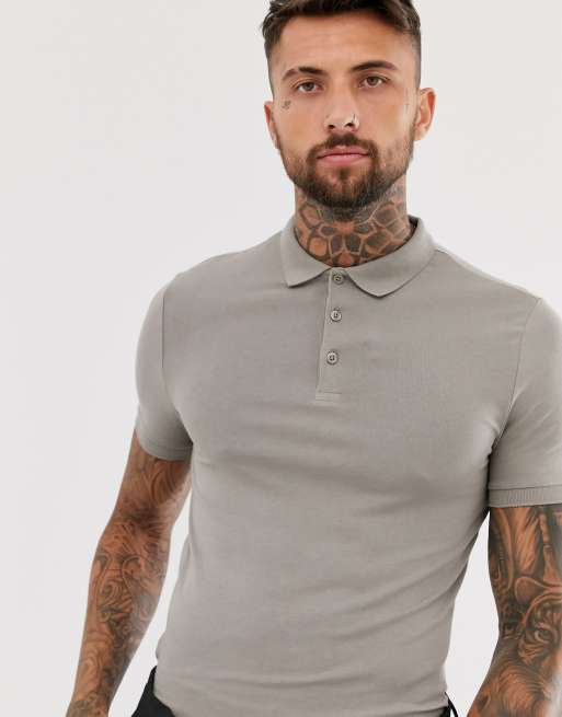 Asos muscle hot sale fit polo