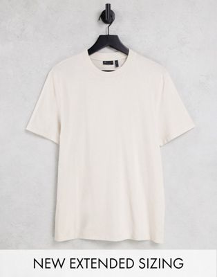 ASOS DESIGN t-shirt with crew neck in stone - STONE