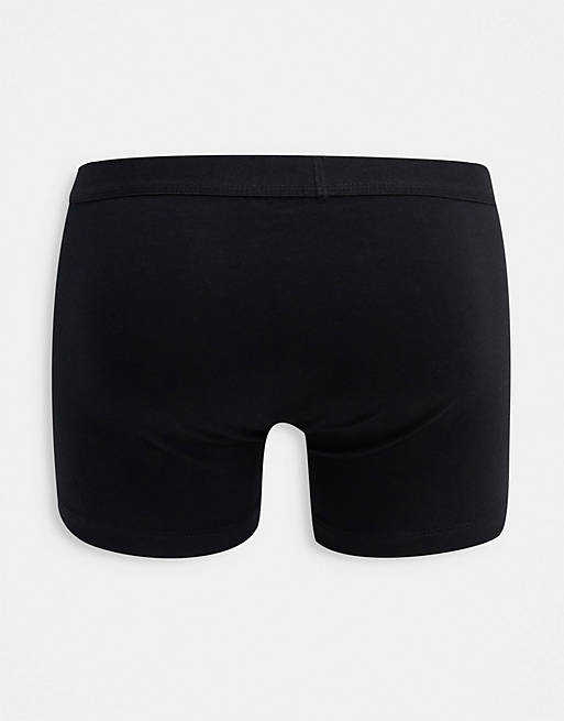 Men Underwear/Organic cotton blend 7 pack trunks in black 