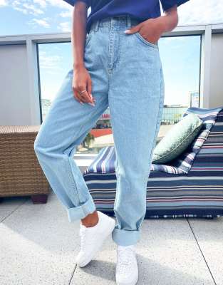 asos high rise slouchy mom jeans