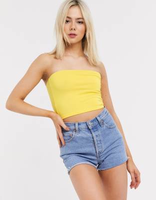 cotton bandeau tube top