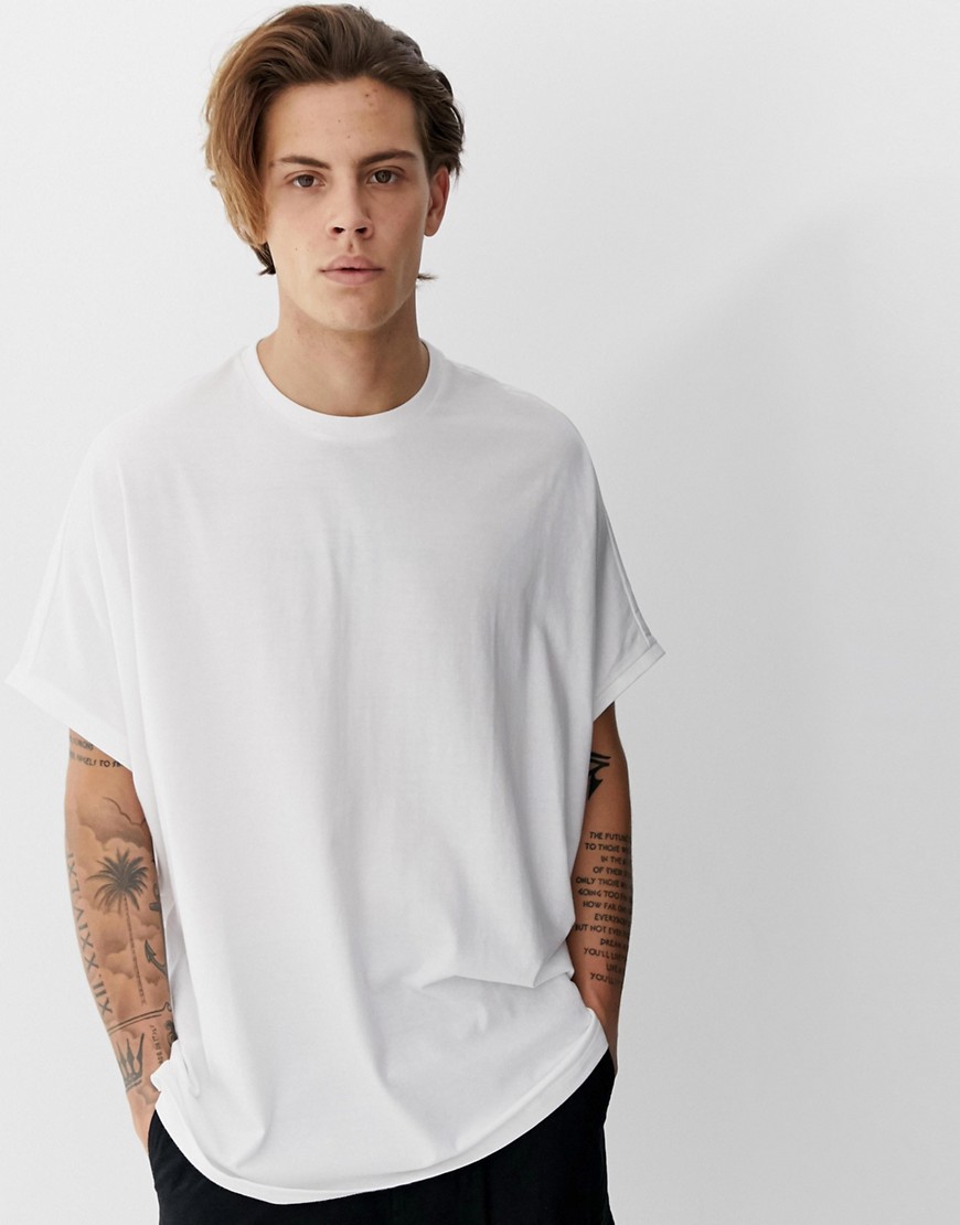 ASOS DESIGN organic extreme oversized t-shirt in white