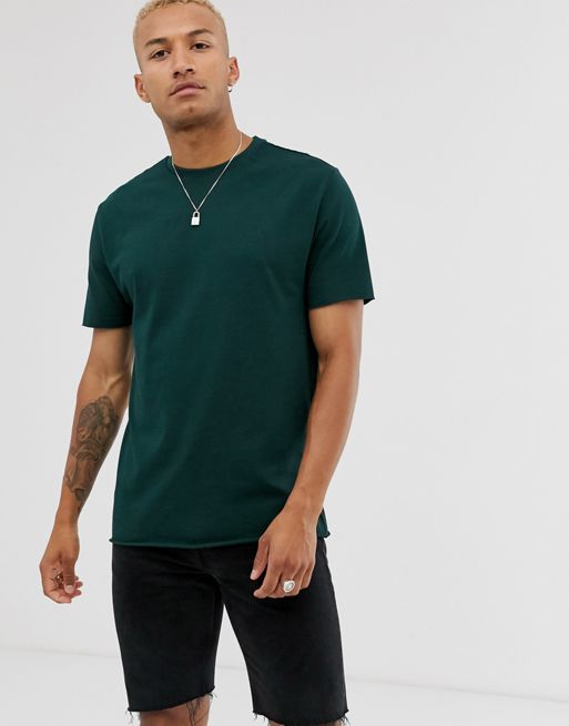 ASOS DESIGN organic heavyweight relaxed fit t-shirt with crew neck and ...