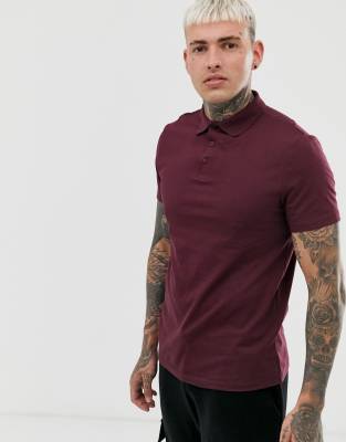 burgundy polo jogging suit