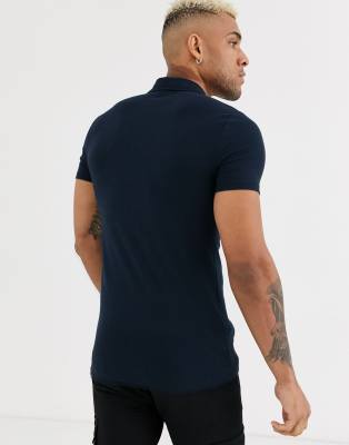 muscle fit jersey shirt