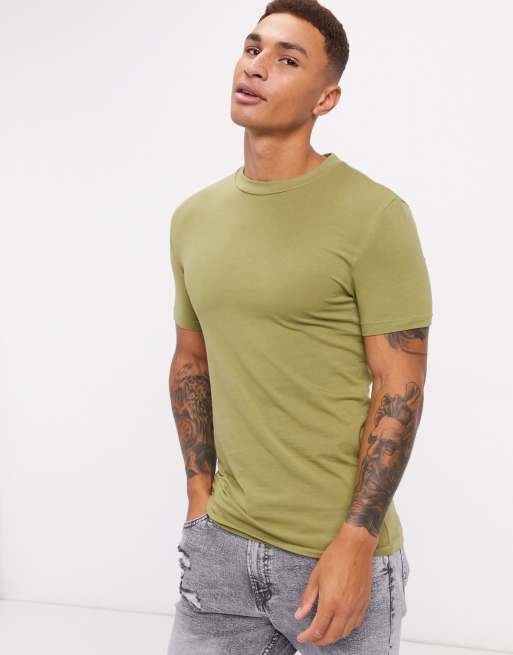 asos mens muscle fit t shirts