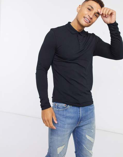 Download Page 2 - Men's Long Sleeve Polo | Polo Shirts | ASOS