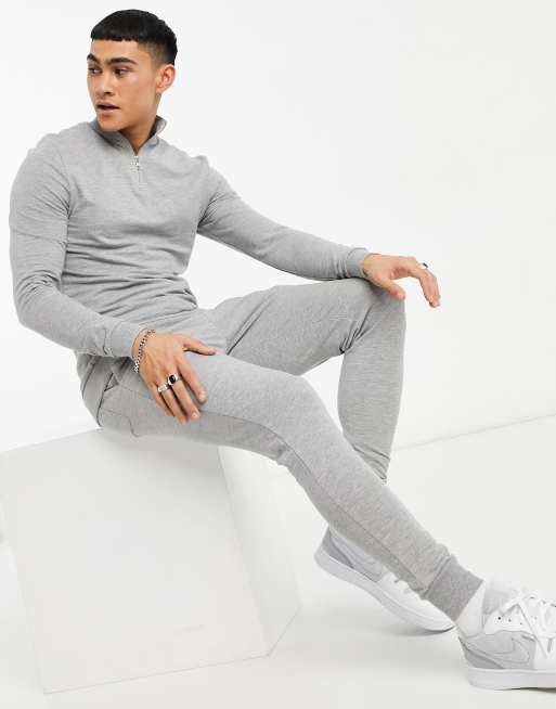 Asos mens grey online tracksuit