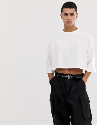 male crop top asos