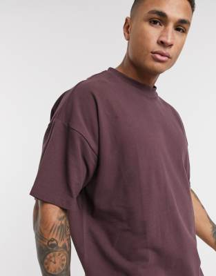 asos design organic oversized fit t-shirt with crew neck in