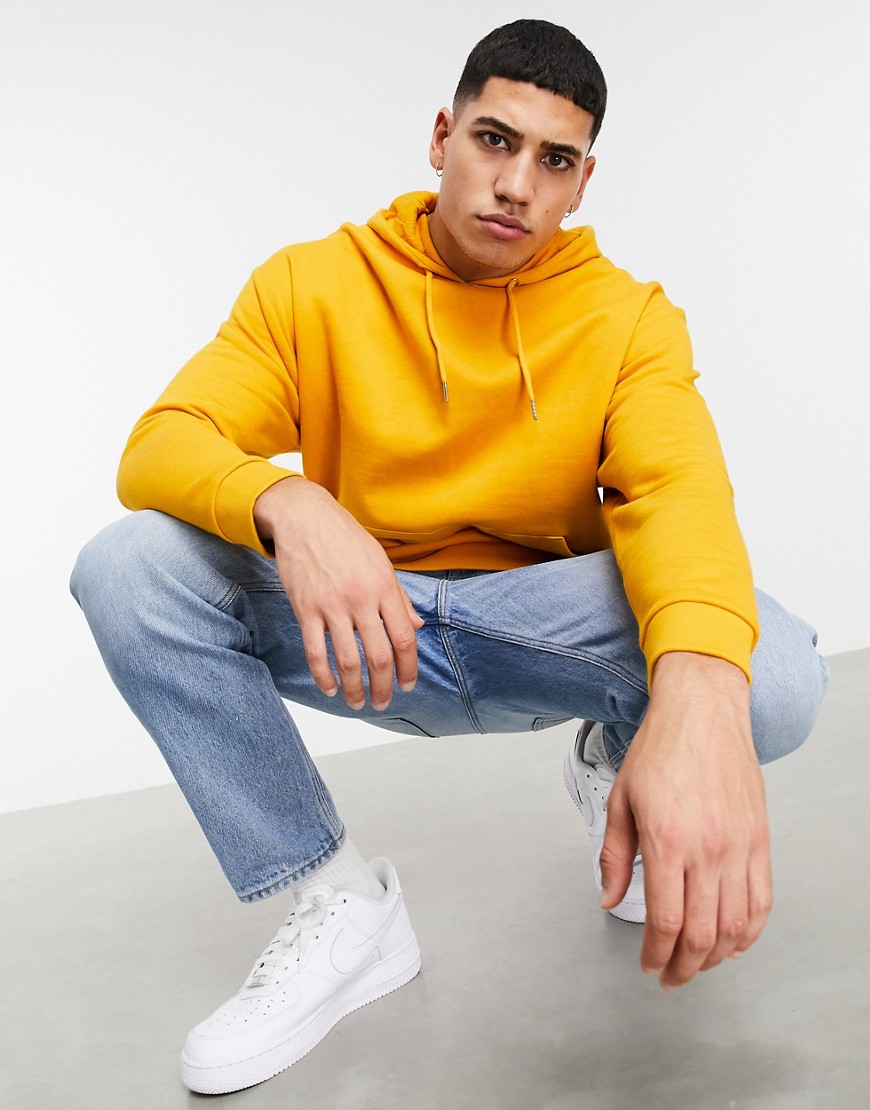 ASOS DESIGN organic oversized hoodie in yellow