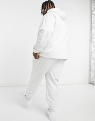 white oversized tracksuit