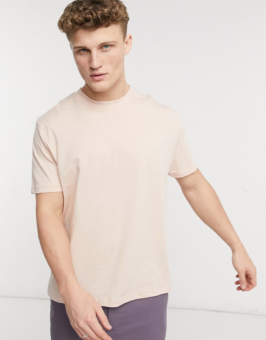 ASOS DESIGN organic relaxed fit t-shirt in pink