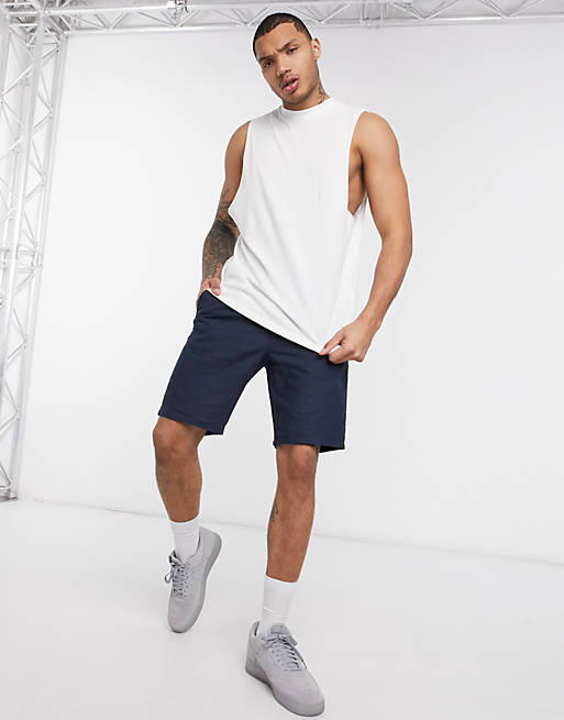 ASOS DESIGN organic relaxed sleeveless t-shirt with dropped armhole in ...