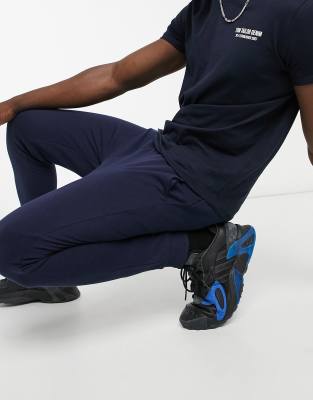 boys skinny navy joggers