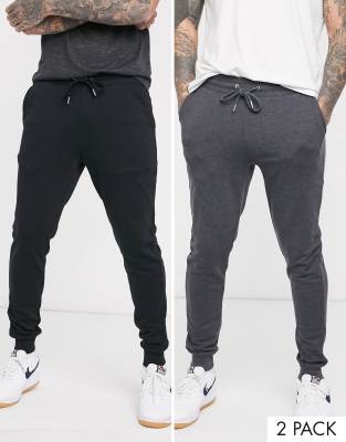 asos black skinny joggers