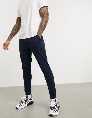 asos mens black joggers