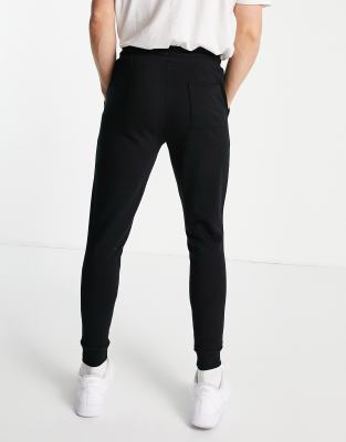 skinny black track pants