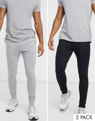 grey marle track pants