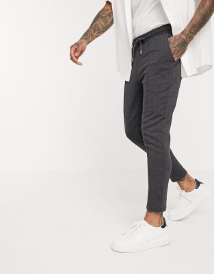 gray polo black pants