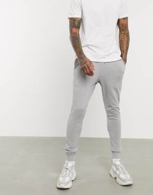 super skinny grey joggers