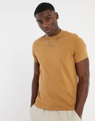 tan color t shirt