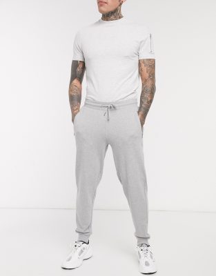 grey sweatpants with zipper pockets