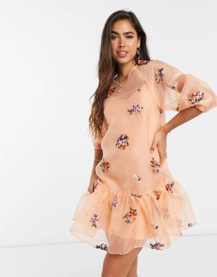 asos organza dress