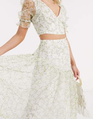 organza overlay skirt