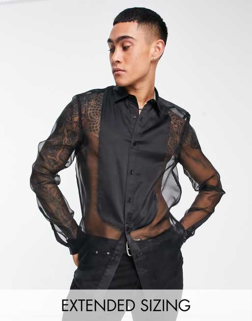 Sheer 2025 dress shirt