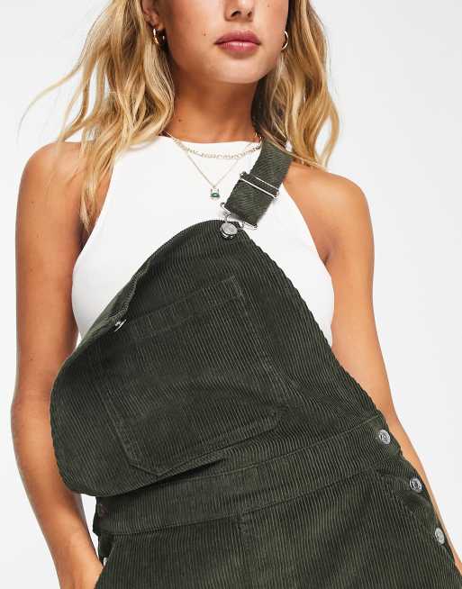 ASOS DESIGN original cord overalls in forest green | ASOS