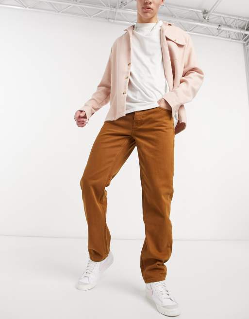 ASOS DESIGN - Original fit jeans in mosterd