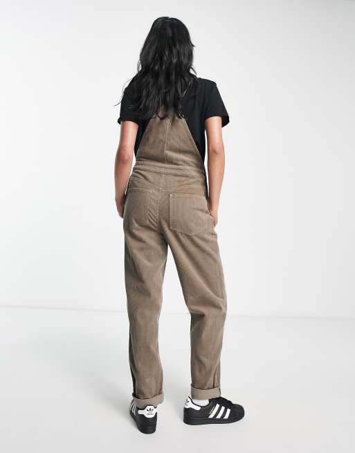 ASOS DESIGN – Original – Ogrodniczki sztruksowe w kolorze płowym, 2 z 4