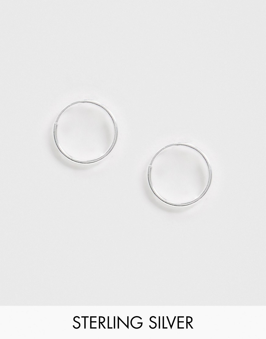 ASOS DESIGN – Örringar i äkta silver 9 mm