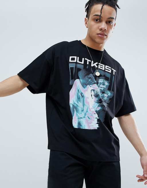 oversized band t shirt mens