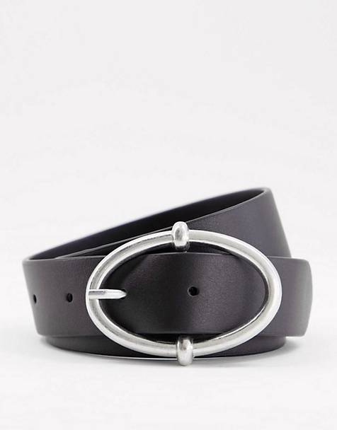 Black/Silver WOMEN FASHION Accessories Belt Silver Pieces belt discount 54% 