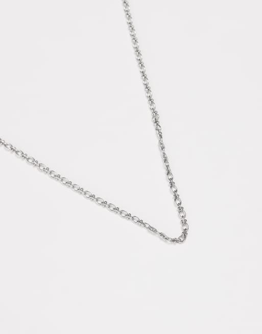 ASOS DESIGN - Ovale ketting met schakels en bolletjes in zilver  , 2 van 3