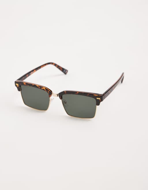 ASOS DESIGN - Ovale zonnebril met tortoise montuur en groene glazen, 3 van 3
