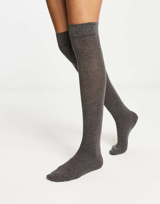 Over the 2025 knee socks grey