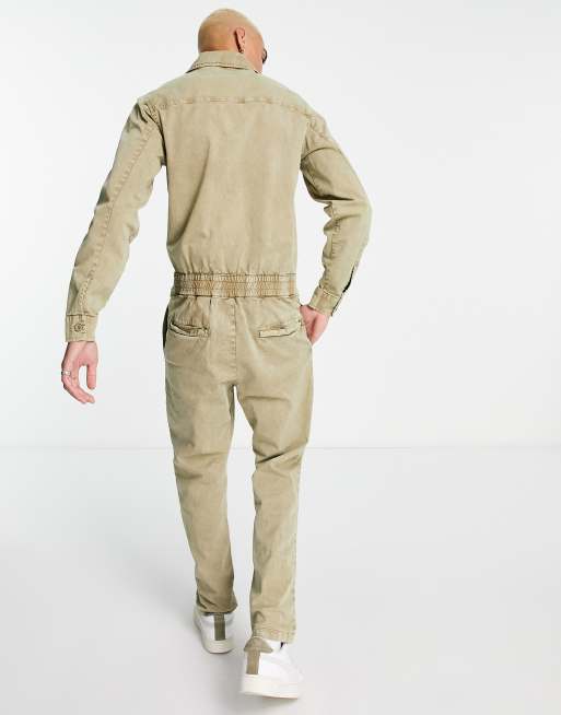 ASOS DESIGN – Overall in verwaschenem Grün, 2 von 4