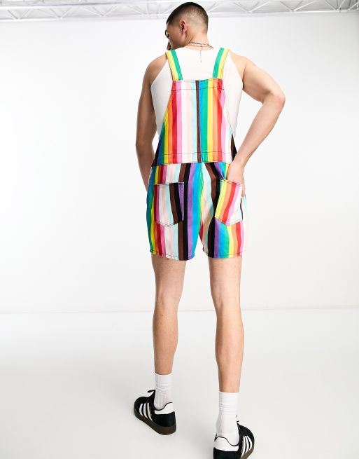 ASOS DESIGN - Overalls med regnbueprint, 4 af 4